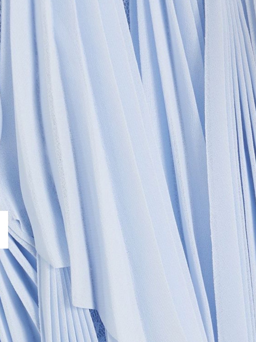 Simkai Gertrude Pleated Chiffon and Lace Gown - Picture 4 of 10